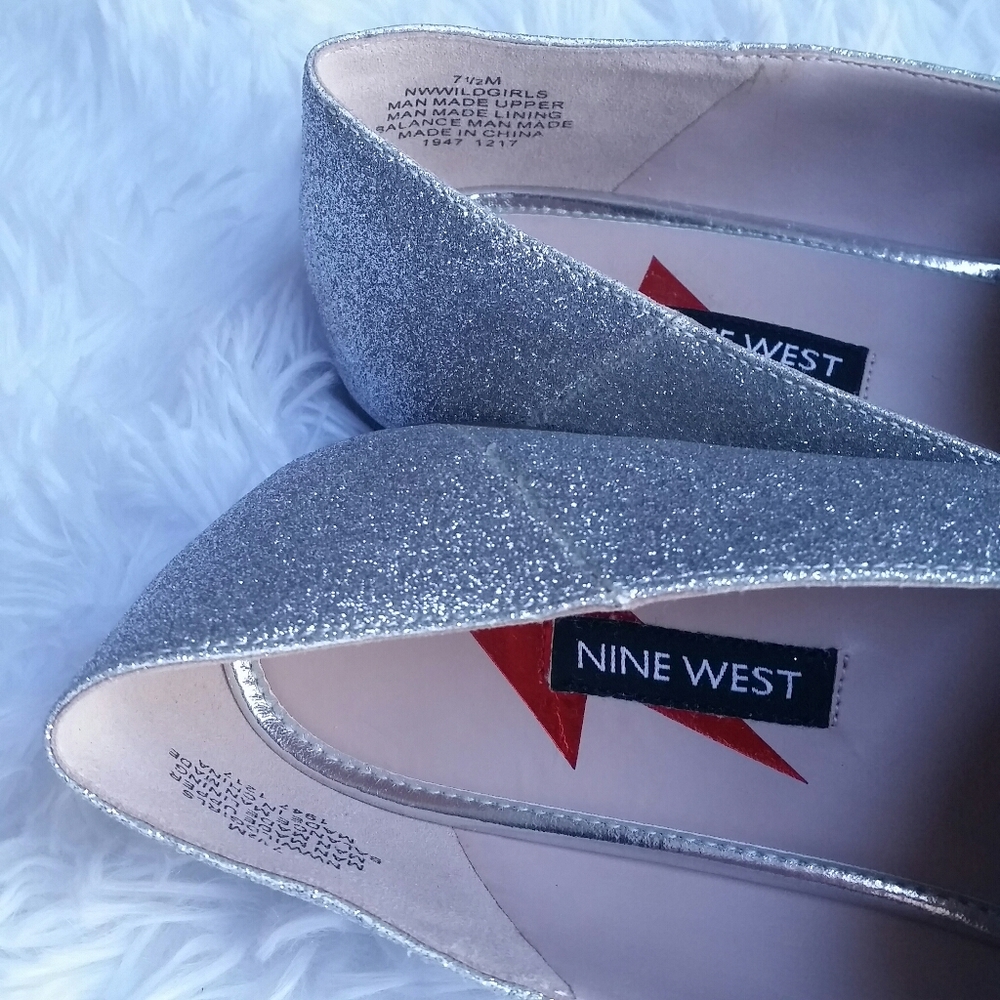 Nine West Lightning Bolt Glitter Loafers - Picture 5 of 8